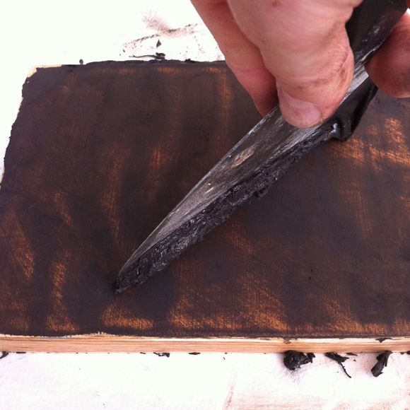 Little Green Notebook How to Fill Heavy Wood Grain